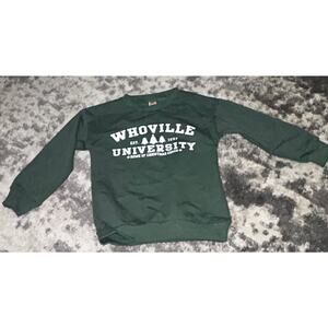 Unisex Green Christmas Theme Whoville Sweatshirt Unbranded Size 5 (NWT)
